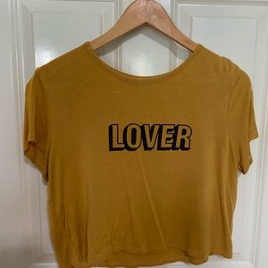 forever 21 | “lover” crop top